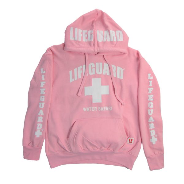 pink lifeguard hoodie